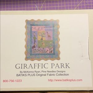 Giraffic Park/McKennaRyan Quilt Kit 7 patterns, 29 pieces of Hoffman Batiks